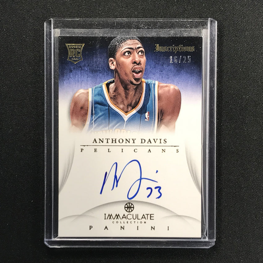 2012-13 Immaculate ANTHONY DAVIS Rookie Auto Gold 16/25-Cherry Collectables