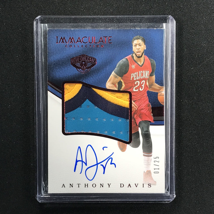 2016-17 Immaculate ANTHONY DAVIS Patch Auto Red 1/25-Cherry Collectables