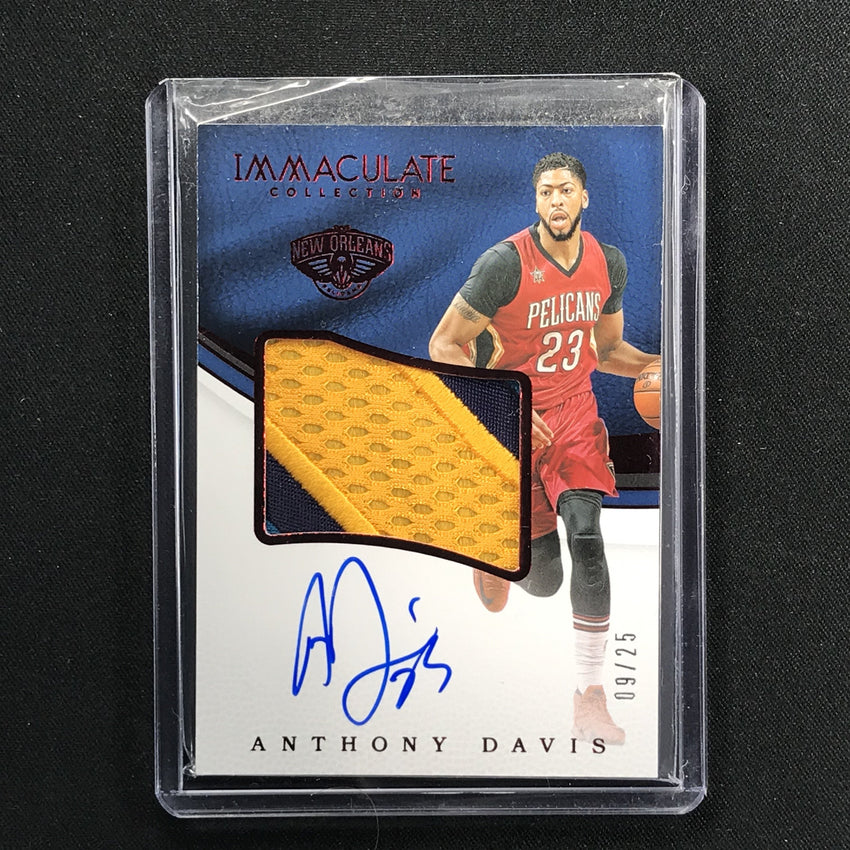 2016-17 Immaculate ANTHONY DAVIS Patch Auto Red 9/25-Cherry Collectables