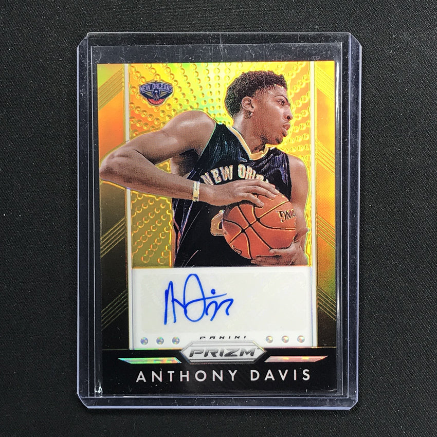 2015-16 Prizm ANTHONY DAVIS Gold Prizm Auto 2/10-Cherry Collectables