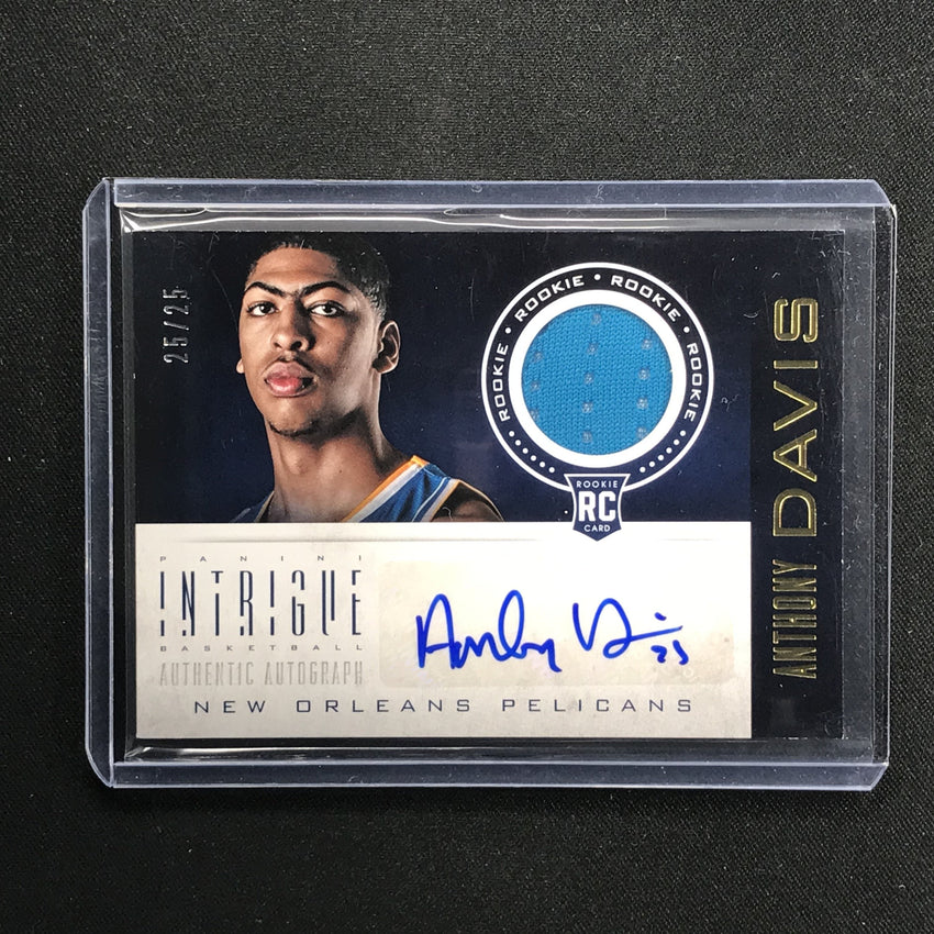 2012-13 Intrigue ANTHONY DAVIS Rookie Jersey Auto 25/25-Cherry Collectables
