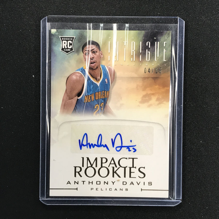 2012-13 Intrigue ANTHONY DAVIS Impact Rookies Auto 4/15-Cherry Collectables