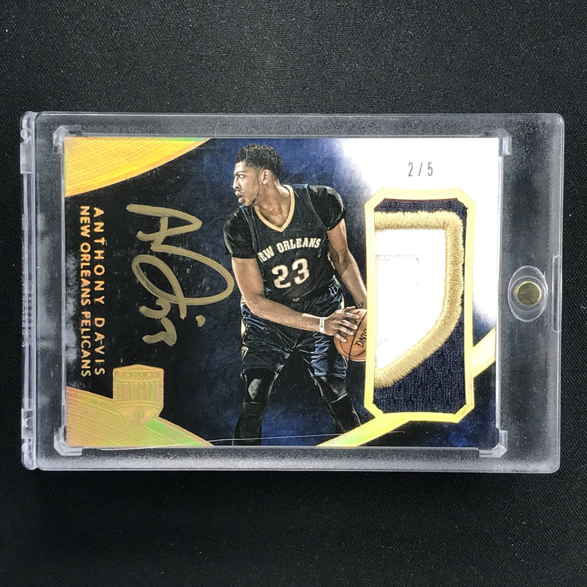2014-15 Eminence ANTHONY DAVIS Patch Auto Gold 2/5-Cherry Collectables