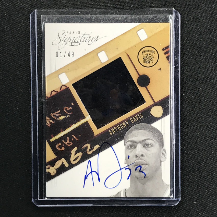 2012-13 Signatures ANTHONY DAVIS Film Rookie Auto 1/49-Cherry Collectables