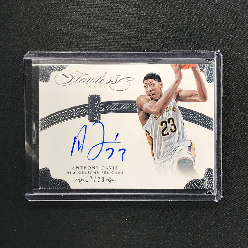 2013-14 Flawless ANTHONY DAVIS Silver Auto 17/20-Cherry Collectables