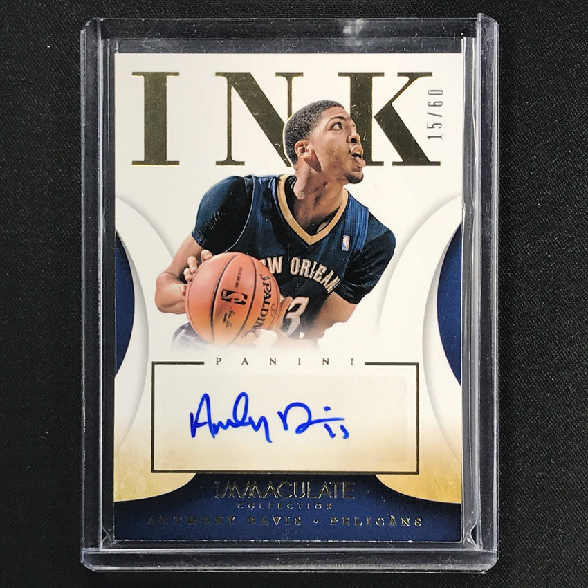 2013-14 Immaculate ANTHONY DAVIS Ink Auto 15/60-Cherry Collectables