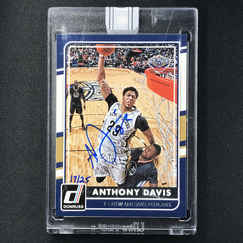 2015-16 Donruss ANTHONY DAVIS Replay Auto 17/25-Cherry Collectables