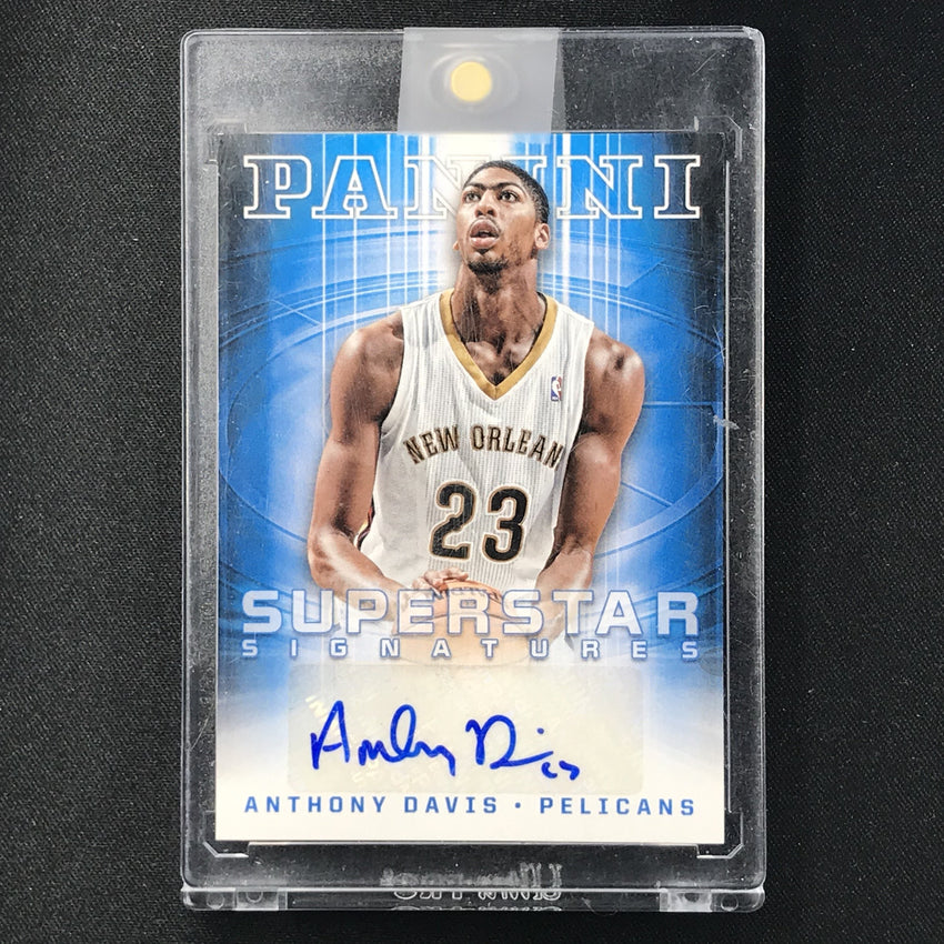 2013-14 Panini Basketball ANTHONY DAVIS Superstar Auto #5-Cherry Collectables