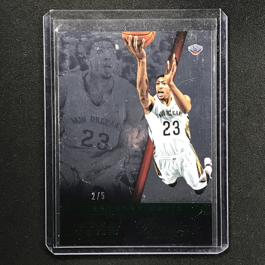 2014-15 Prestige ANTHONY DAVIS Bonus Shots Green 2/5-Cherry Collectables