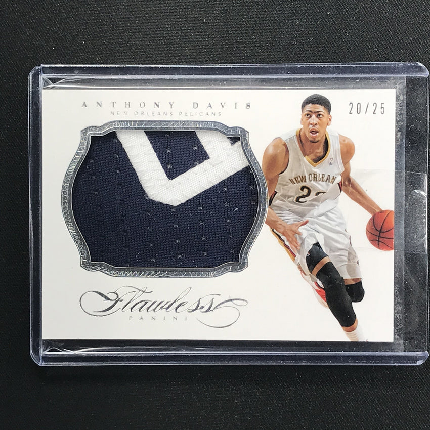 2013-14 Flawless ANTHONY DAVIS Jumbo Patch Silver 20/25-Cherry Collectables