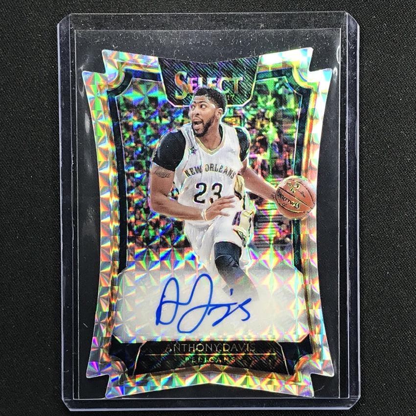 2016-17 Select ANTHONY DAVIS Die Cut Auto 3/10-Cherry Collectables