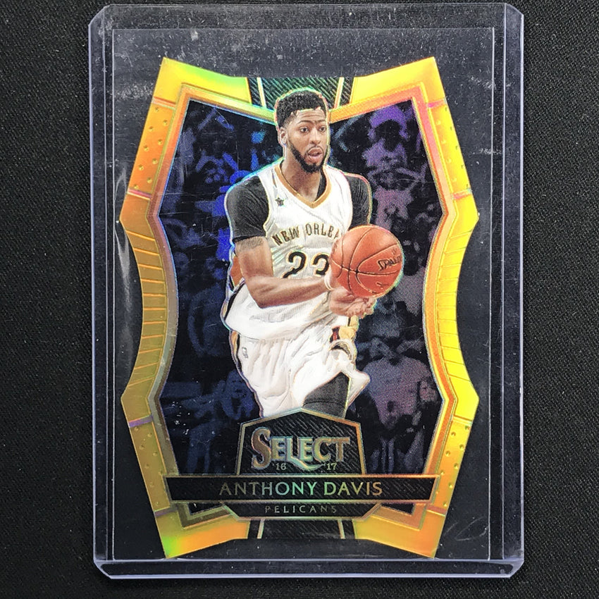 2016-17 Select ANTHONY DAVIS Gold Die Cut Prizm 5/10-Cherry Collectables