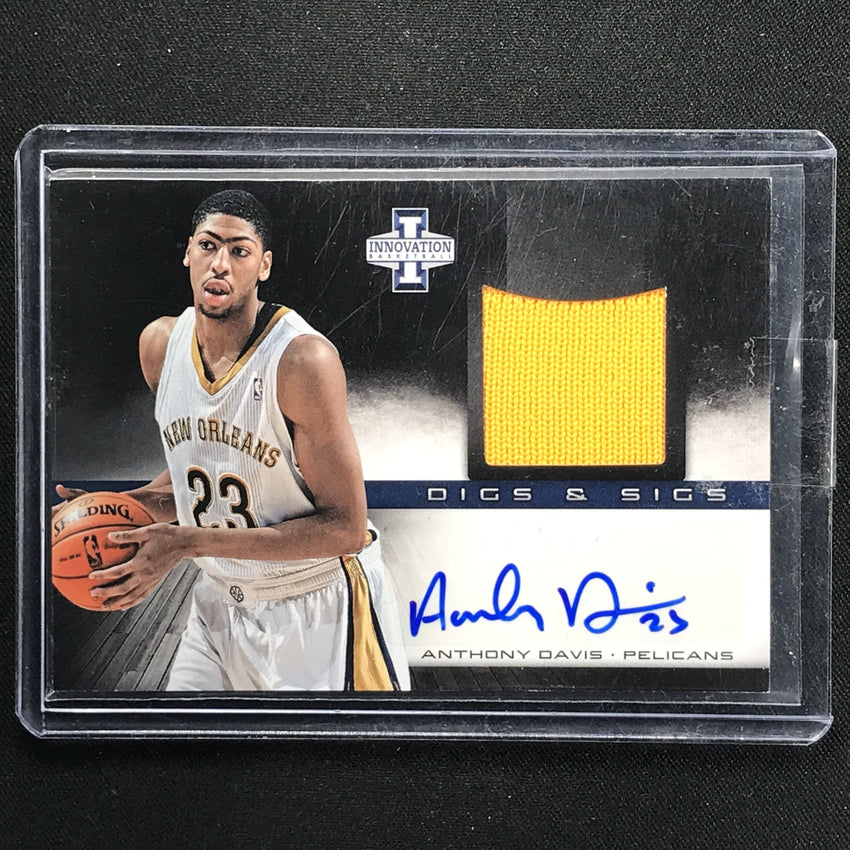 2013-14 Innovation ANTHONY DAVIS Digs & Sigs Patch Auto 10/25-Cherry Collectables