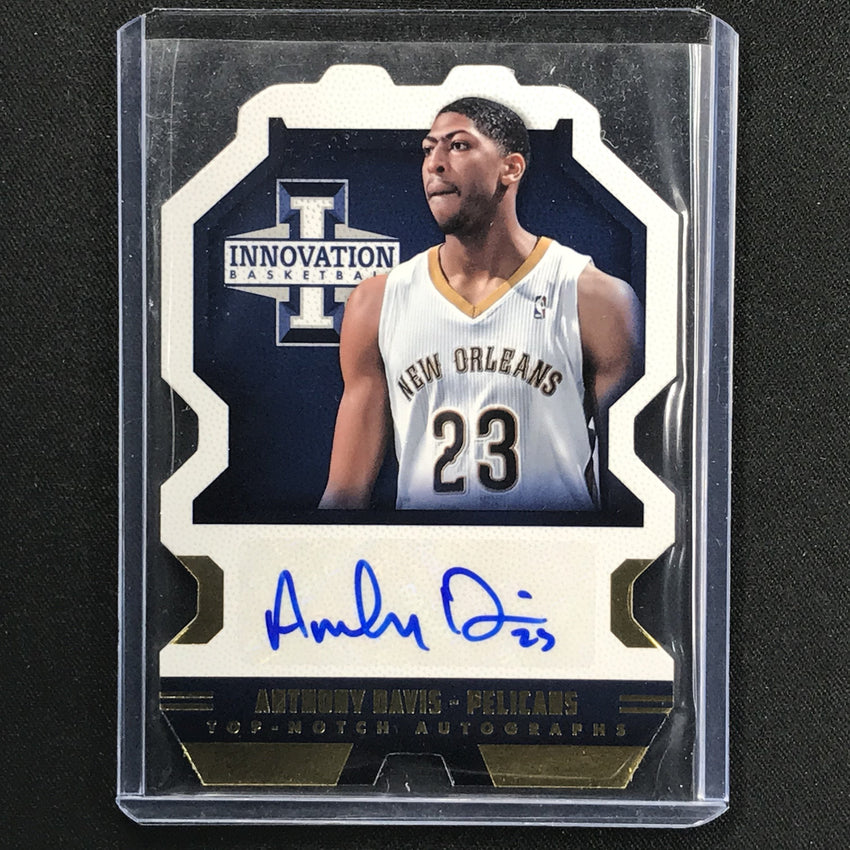 2013-14 Innovation ANTHONY DAVIS Top Notch Die Cut Auto Gold 6/10-Cherry Collectables