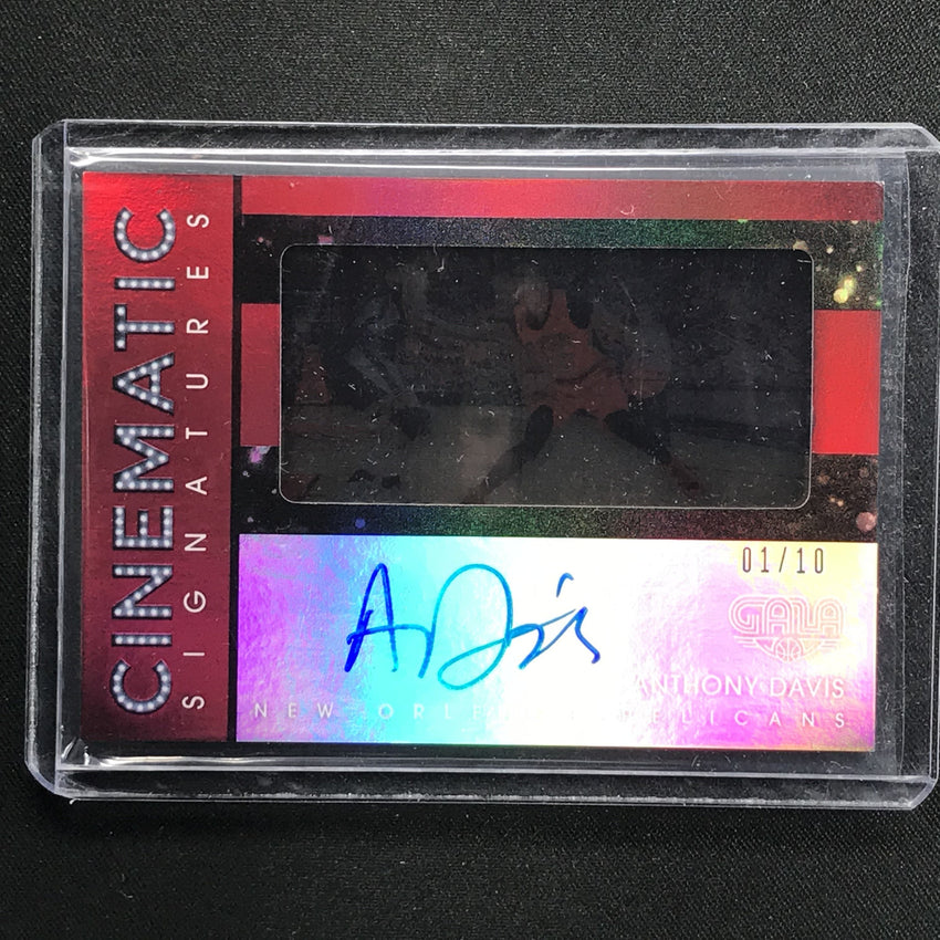 2015-16 Gala ANTHONY DAVIS Cinematic Signatures Auto Red 1/10-Cherry Collectables