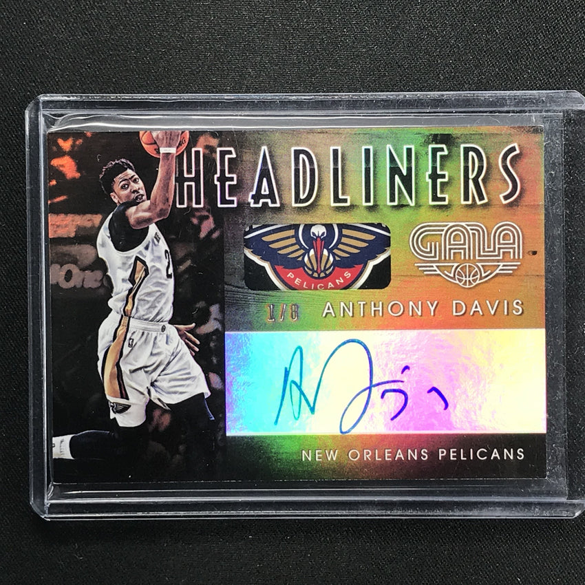 2015-16 Gala ANTHONY DAVIS Headliners Auto 1/8-Cherry Collectables