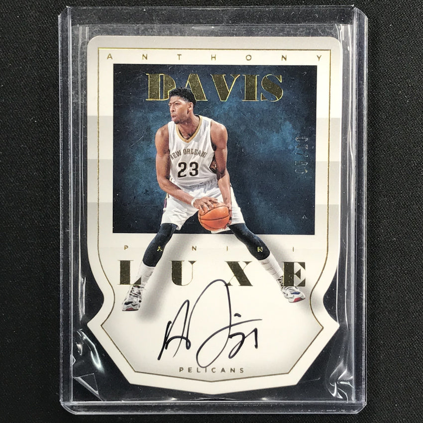 2014-15 Luxe ANTHONY DAVIS Die Cut Gold Auto 5/10-Cherry Collectables