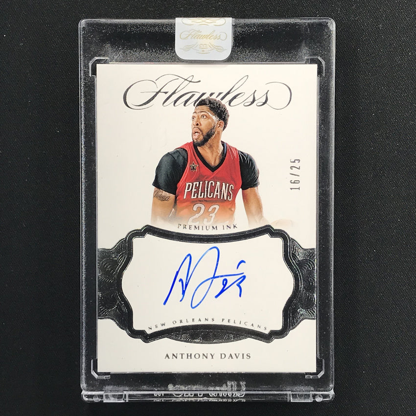 2016-17 Flawless ANTHONY DAVIS Premium Ink Silver Auto 16/25-Cherry Collectables