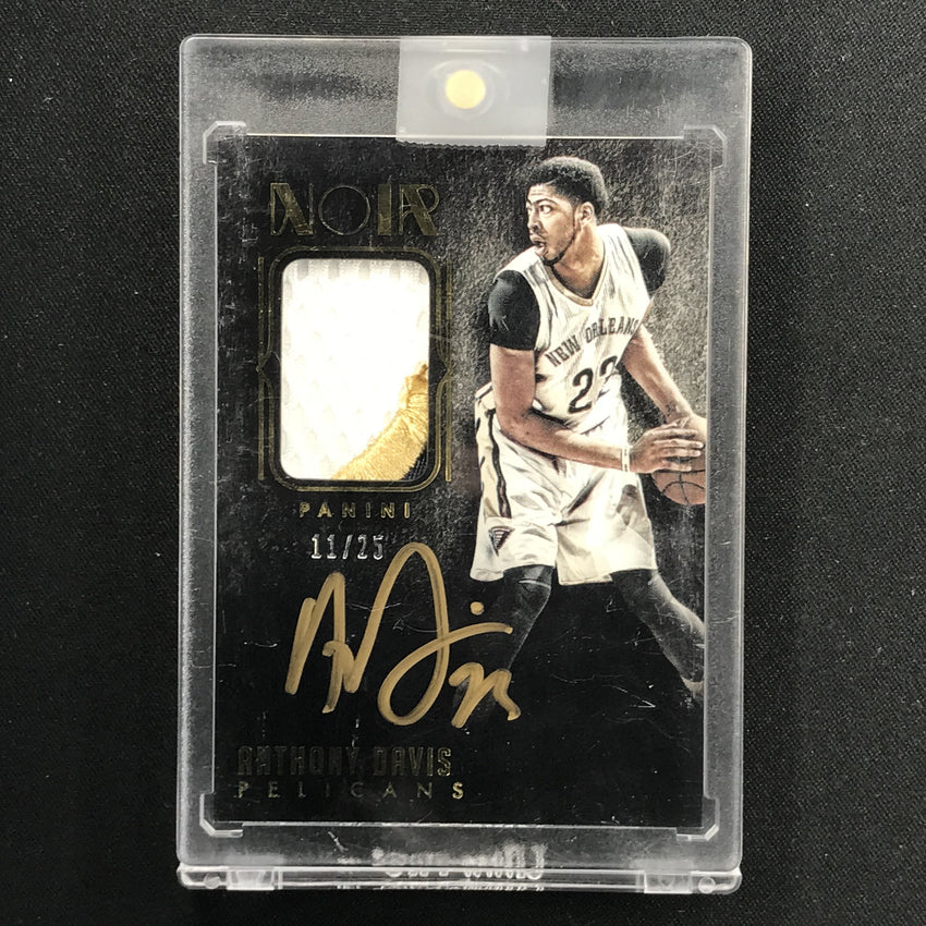 2014-15 Noir ANTHONY DAVIS Patch Auto Color 11/25-Cherry Collectables