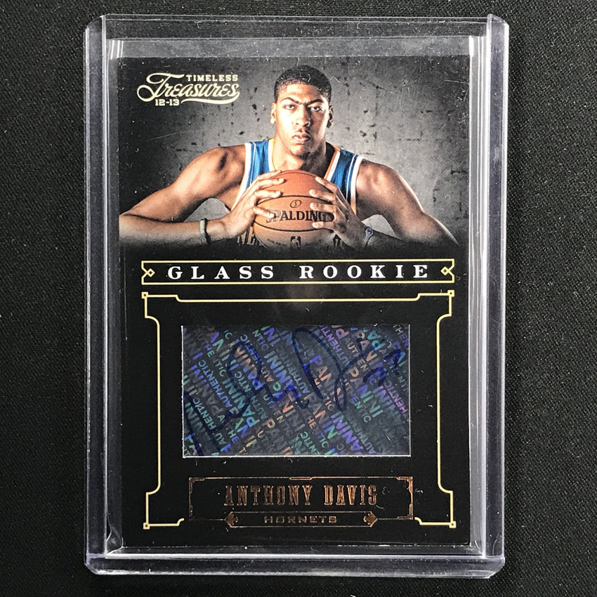 2012-13 Timeless Treasures ANTHONY DAVIS Glass Rookie Auto 2/188-Cherry Collectables
