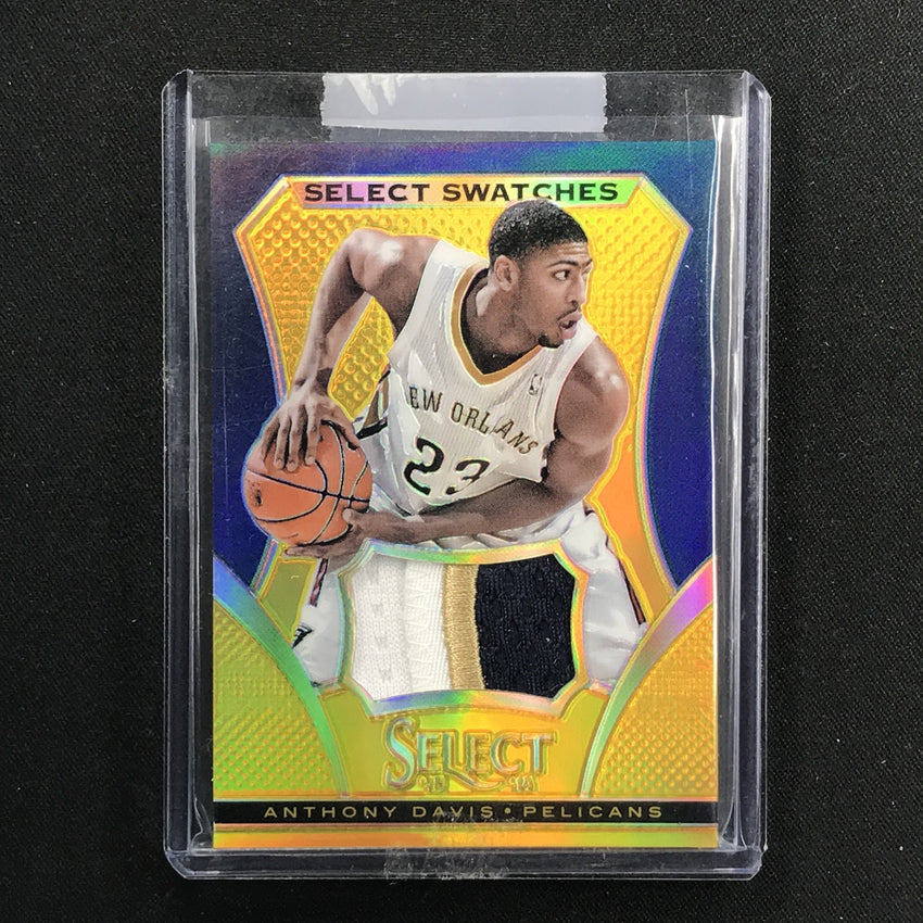 2013-14 Select ANTHONY DAVIS Select Swatches Godl Patch 3/10-Cherry Collectables
