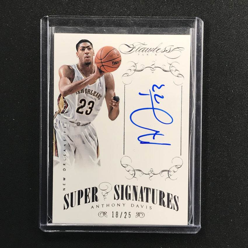 2013-14 Flawless ANTHONY DAVIS Super Signatures Auto 18/25-Cherry Collectables