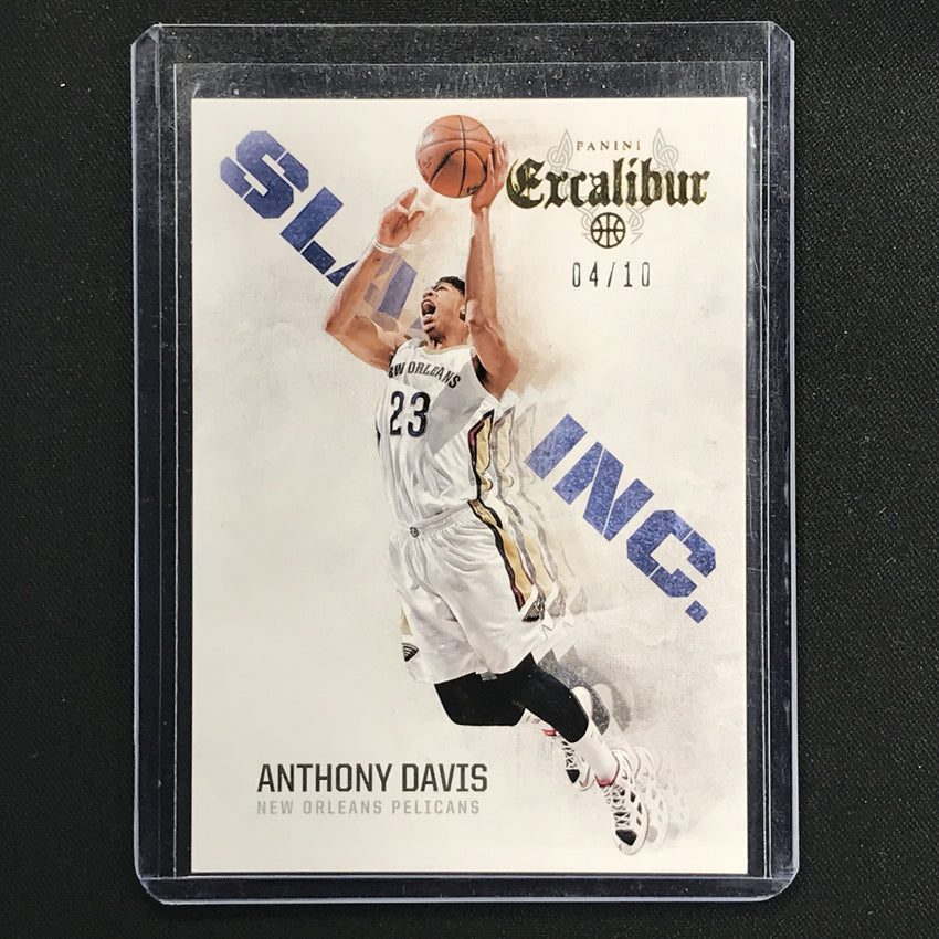 2014-15 Excalibur ANTHONY DAVIS Battlements Slam Inc Gold 4/10-Cherry Collectables