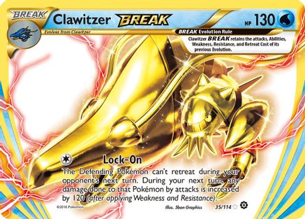 Clawitzer BREAK - 35/114 - Break Ultra Rare XY Steam Siege