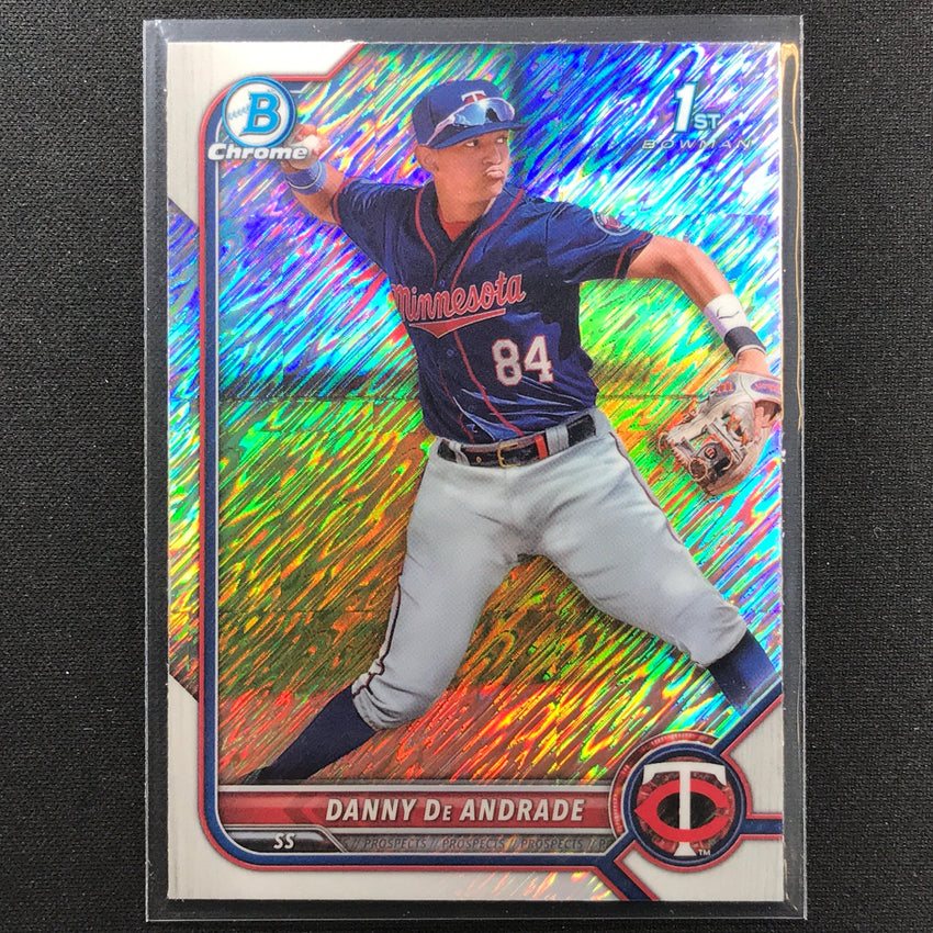 2022 Bowman Chrome DANNY DE ANDRADE 1st Bowman Prospect Shimmer Refractor #156