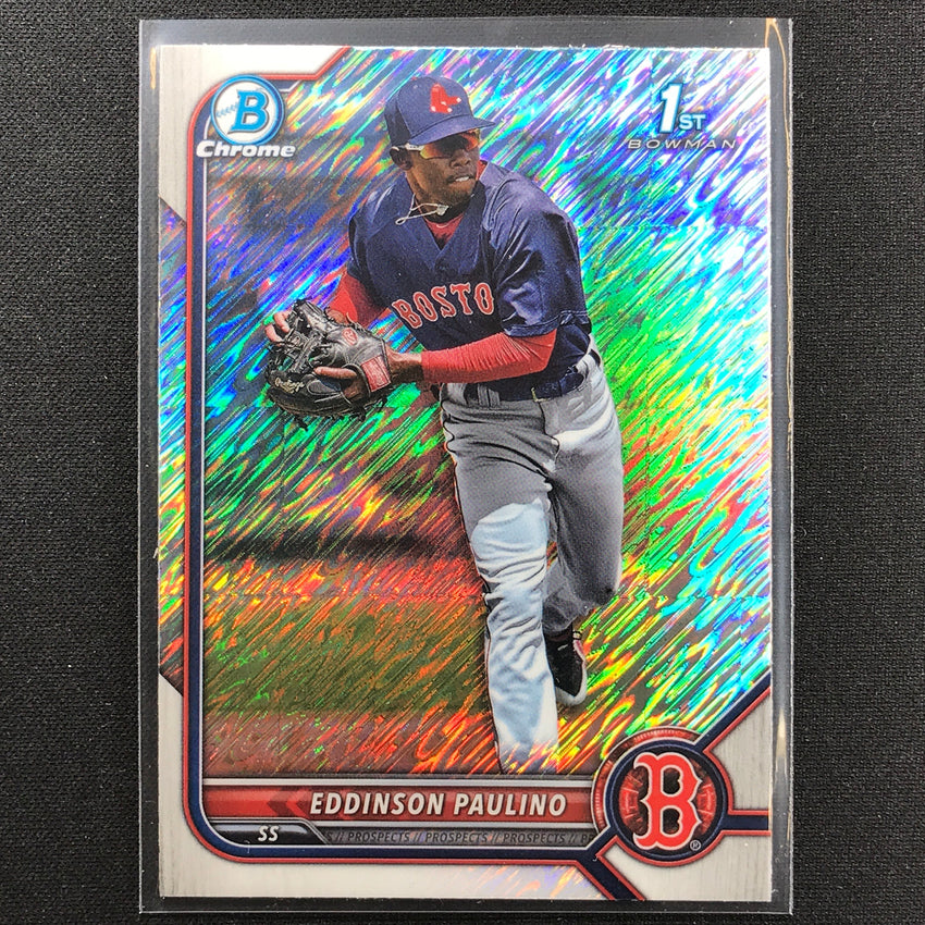 2022 Bowman Chrome Eddinson Paulino 1st Bowman Prospect Shimmer Refractor No 175