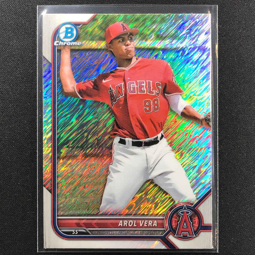 2022 Bowman Chrome AROL VERA Bowman Prospect Shimmer Refractor #177
