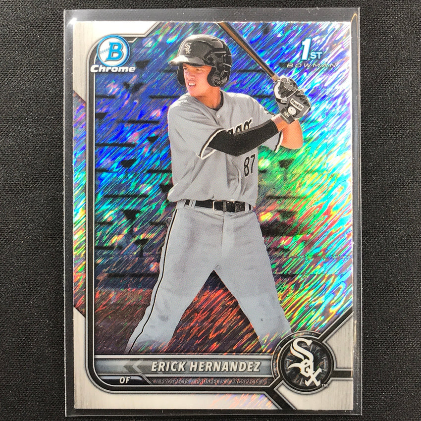 2022 Bowman Chrome ERICK HERNANDEZ 1st Bowman Prospect Shimmer Refractor #181
