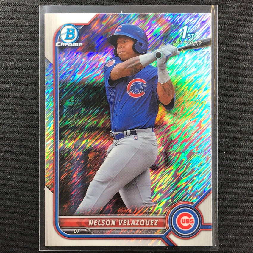 2022 Bowman Chrome NELSON VELAZQUEZ 1st Bowman Prospect Shimmer Refractor #194