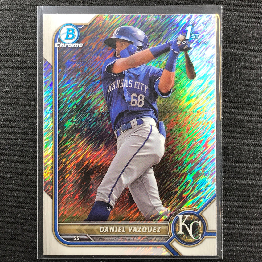 2022 Bowman Chrome DANIEL VAZQUEZ 1st Bowman Prospect Shimmer Refractor #199