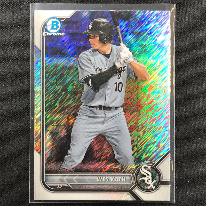 2022 Bowman Chrome WES KATH Bowman Prospect Shimmer Refractor #204