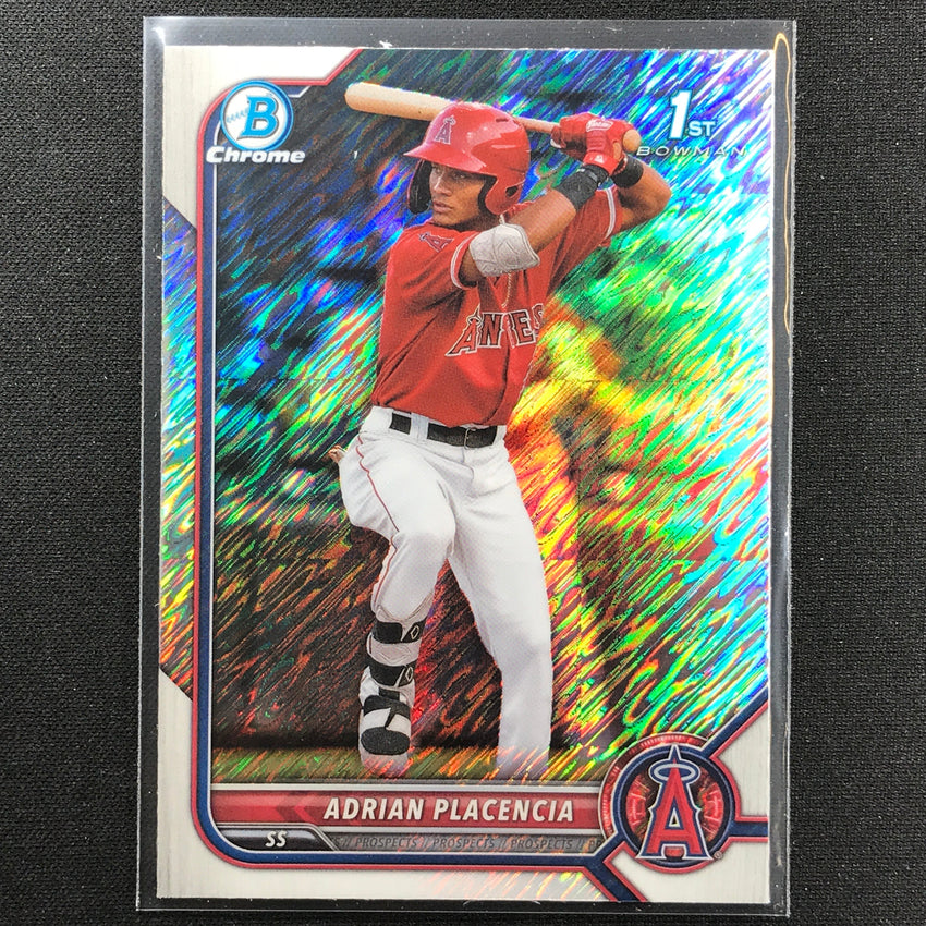 2022 Bowman Chrome ADRIAN PLACENCIA 1st Bowman Prospect Shimmer Refractor #205
