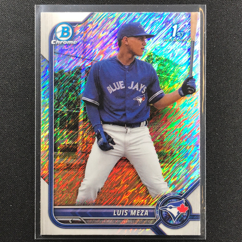 2022 Bowman Chrome LUIS MEZA 1st Bowman Prospect Shimmer Refractor #209
