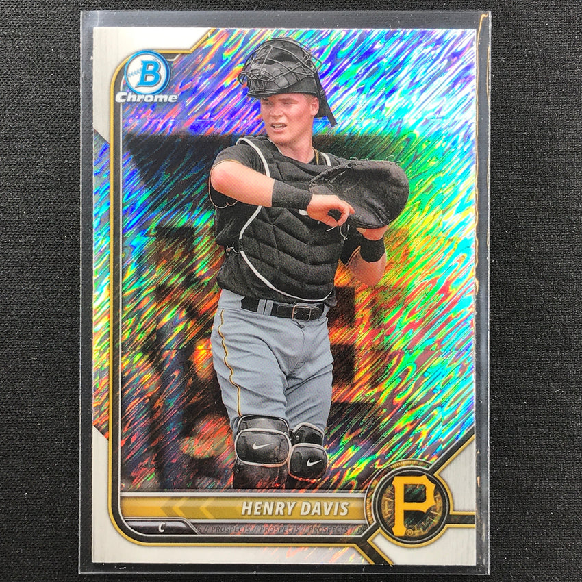2022 Bowman Chrome HENRY DAVIS Bowman Prospect Shimmer Refractor #210
