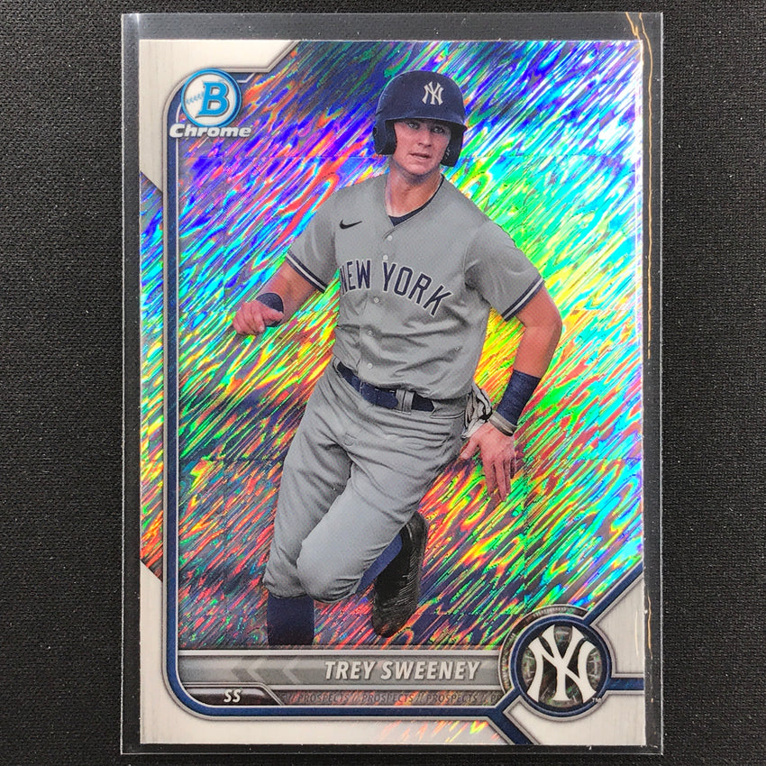 2022 Bowman Chrome TREY SWEENEY Bowman Prospect Shimmer Refractor #214