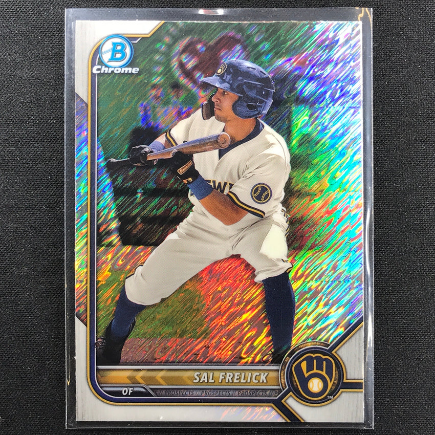 2022 Bowman Chrome SAL FRELICK Bowman Prospect Shimmer Refractor #250
