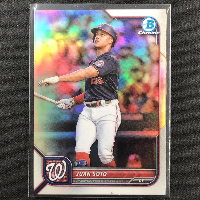2022 Bowman Chrome Juan Soto Base Refractor /499