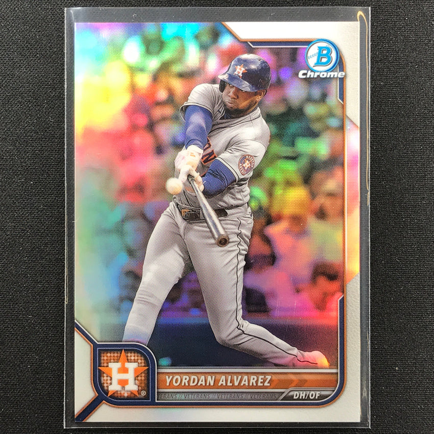 2022 Bowman Chrome Yordan Alvarez Base Refractor /499