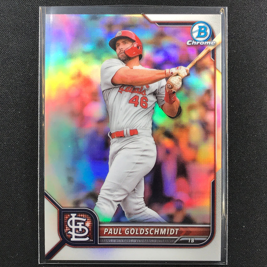 2022 Bowman Chrome Paul Goldschmidt Base Refractor /499