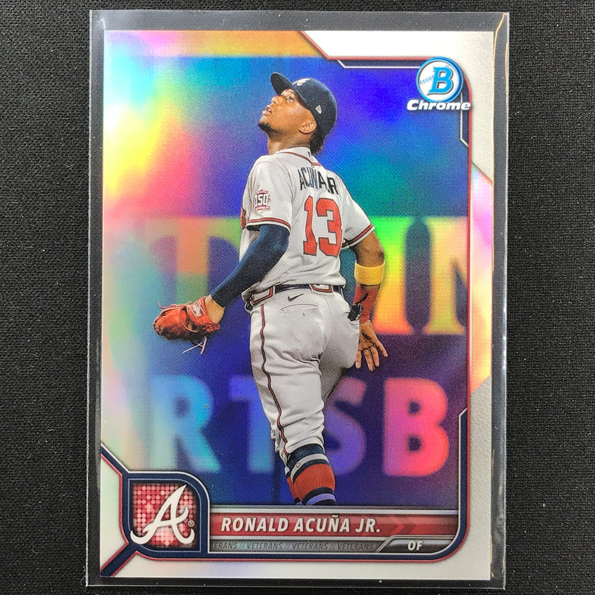 2022 Bowman Chrome Ronald Acuna Jr. Base Refractor /499