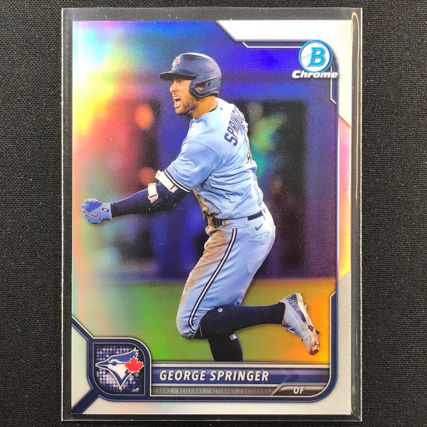 2022 Bowman Chrome George Springer Base Refractor /499
