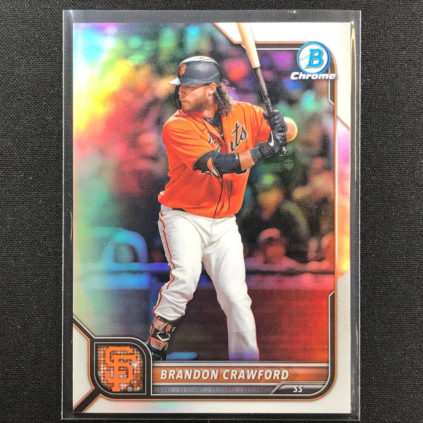 2022 Bowman Chrome Brandon Crawford Base Refractor /499