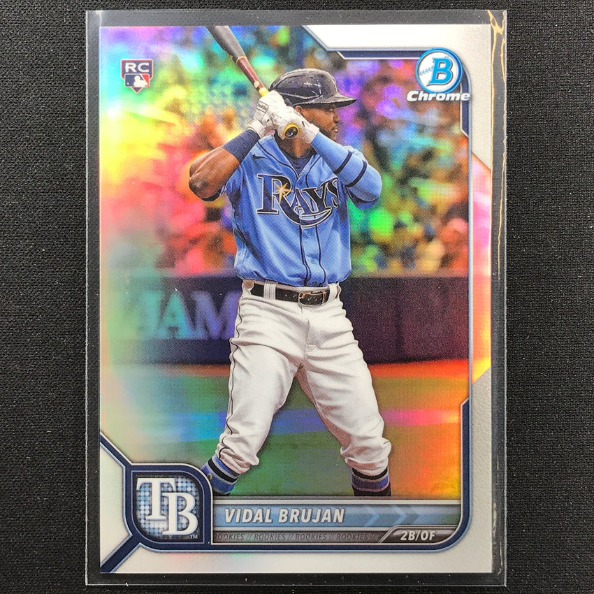 2022 Bowman Chrome Vidal Brujan Rookie Base Refractor /499