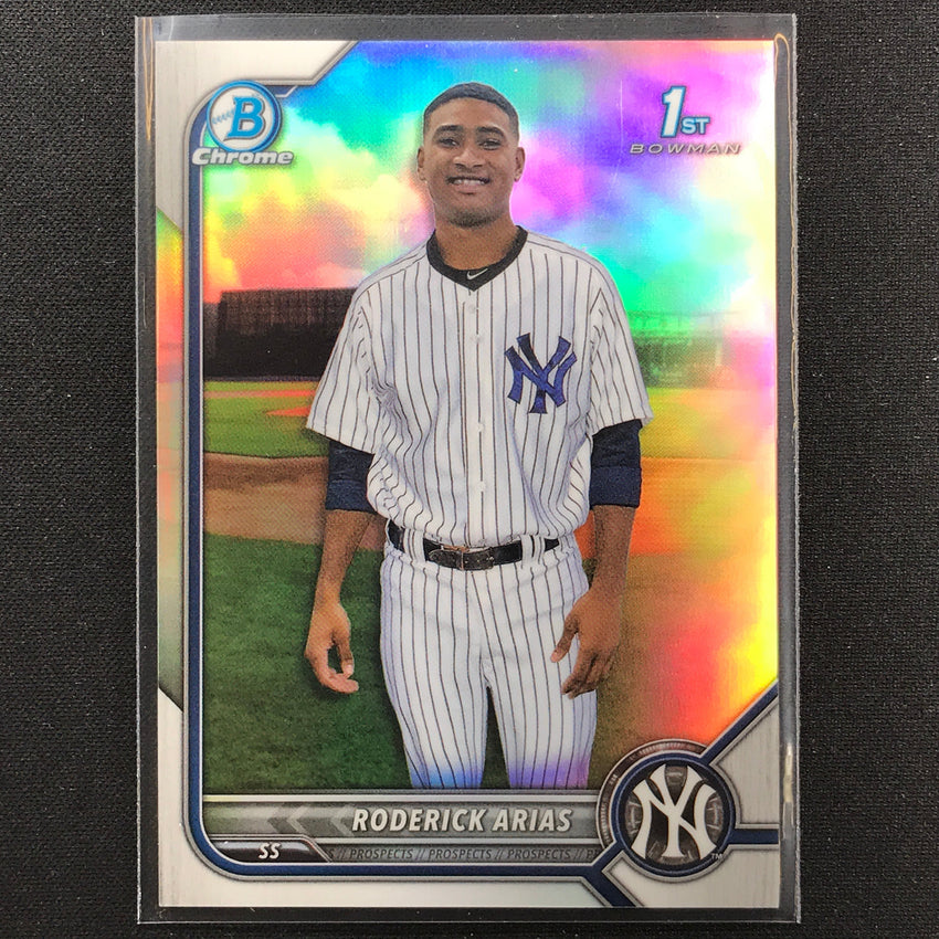 2022 Bowman Chrome Roderick Arias 1st Bowman Prospect Base Refractor /499