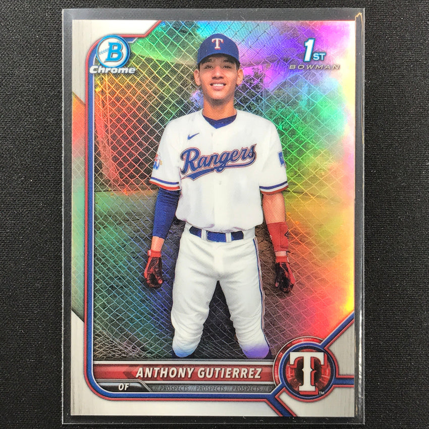 2022 Bowman Chrome Anthony Gutierrez 1st Bowman Prospect Base Refractor /499