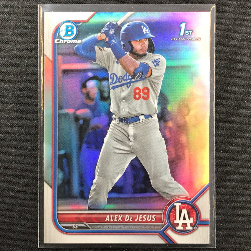 2022 Bowman Chrome Alex De Jesus 1st Bowman Prospect Base Refractor /499